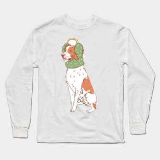 Cozy Brittany Spaniel Long Sleeve T-Shirt